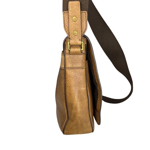 Coach G1373-71070 Legacy Pebbled Leather Messenger Bag Tan Crossbody - Picture 6 of 13